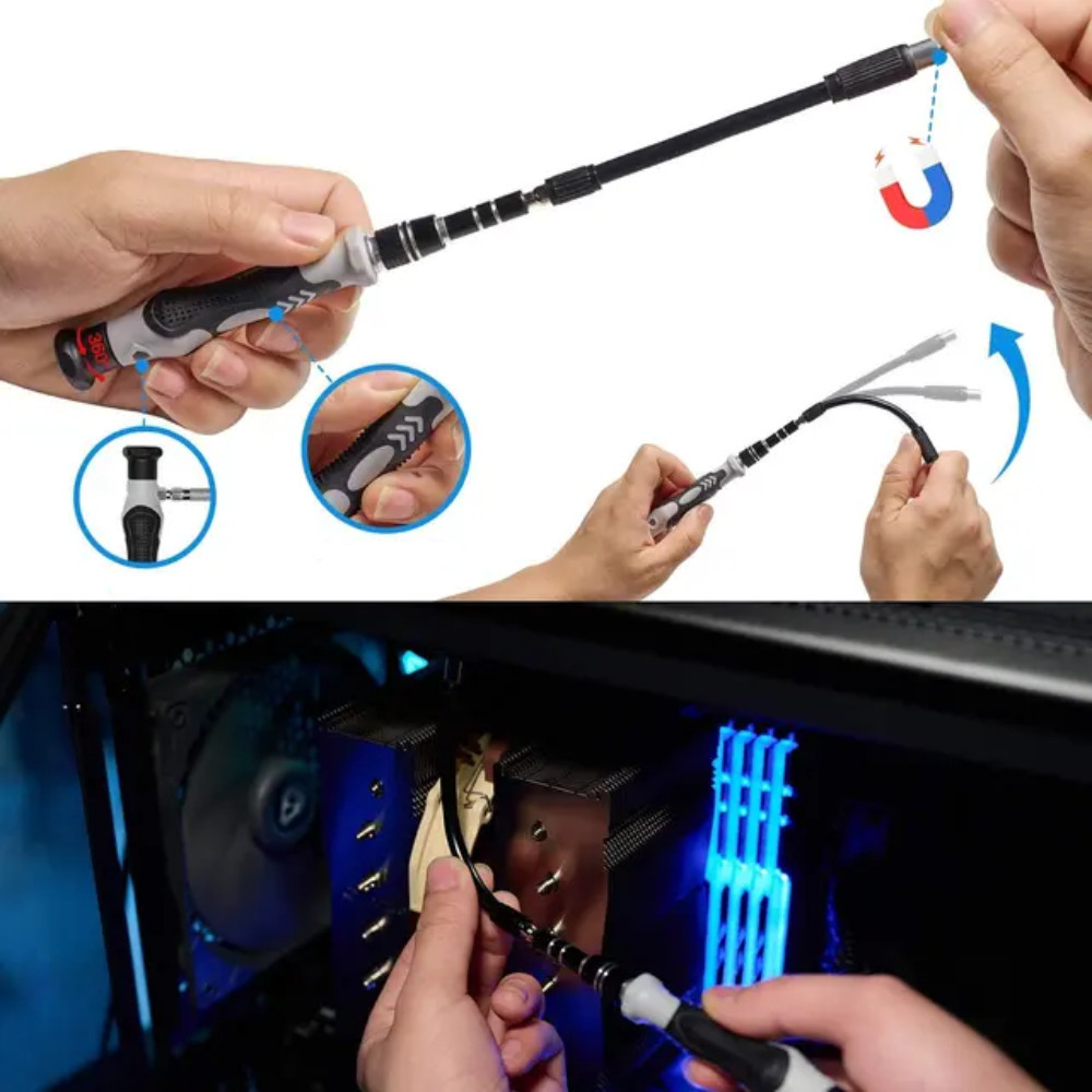 Набір викруток для точних робіт 115в1 в кейсі / Набір біт з викруткою / Набір прецизійних викруток Київ - фото 7