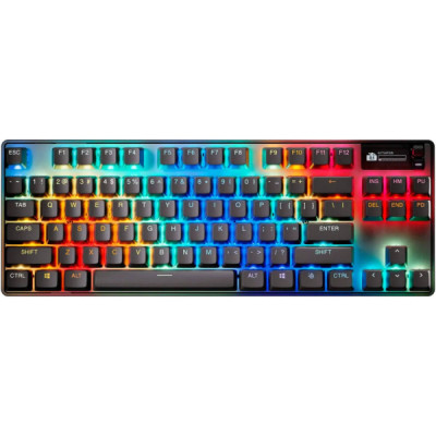 Клавіатура SteelSeries Apex Pro TKL Wireless Gen 3 UA HyperMagnetic OmniPoint 2.0 OLED UA Black (64871) Вінниця - фото 1