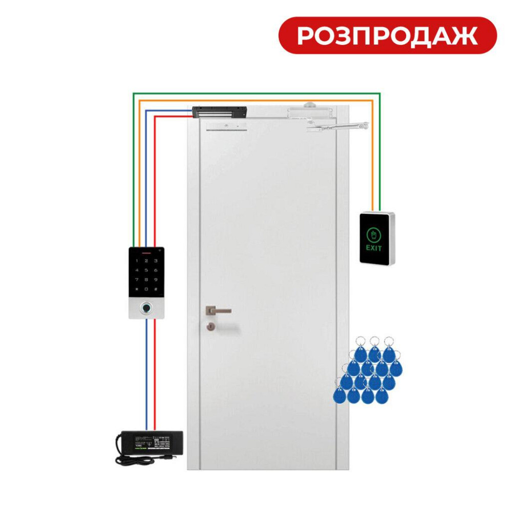 Біометричний WiFi комплект контролю доступу по відбитку пальця GV-510 Київ - фото 1