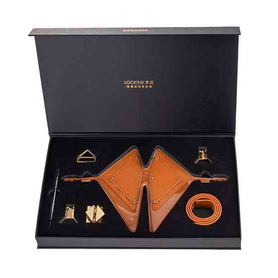 Маска на очі LOCKINK Vixen Blindfold Brown Set Sex Aura Київ