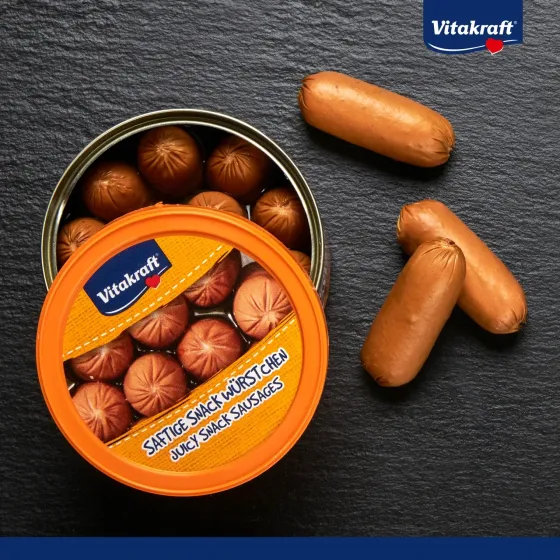 Мини сосиски без оболочки для собак Витакрафт Vitakraft Dog Minis беззерновые лакомства для всех пород собак, 120 г (12 шт) Винница