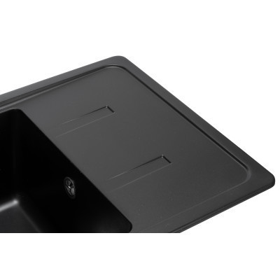 Мойка кухонная GRANADO PALMA black shine (gr2001) Винница - изображение 3