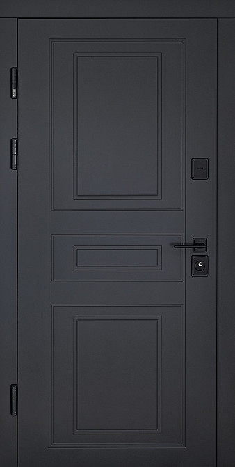 Двери уличные, модель 498 Scandi RAL 7021 ТЕРМОРАЗРЫВ 860 Киев - изображение 1