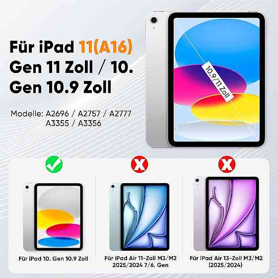 Защитный противоударный чехол Timicity для iPad (A16) 11-го/10-го поколения (2025/2022) A3354 / A3355 / A2696 / A2757 / A2777 Днепр