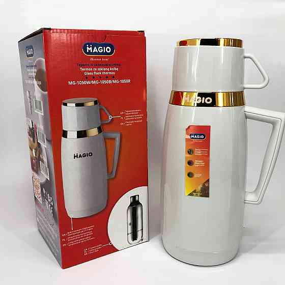 Термос питний туристичний Magio MG-1050W 1 л, термос, Подорожній термос, Термочашка SC-818 для чаю Київ