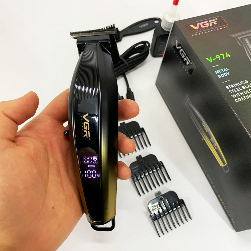 Машинка для стрижки волос беспроводная VGR V-974, Семейная машинка для стрижки волос SA-72 Львов - изображение 18