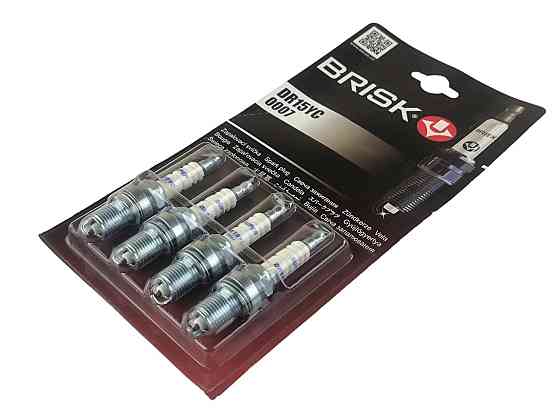 Свечи газовые 2110-2112, 1118, 2170-2172 (16 кл) SUPER с резистором (к-кт 4 шт) BRISK зажигания Мукачево