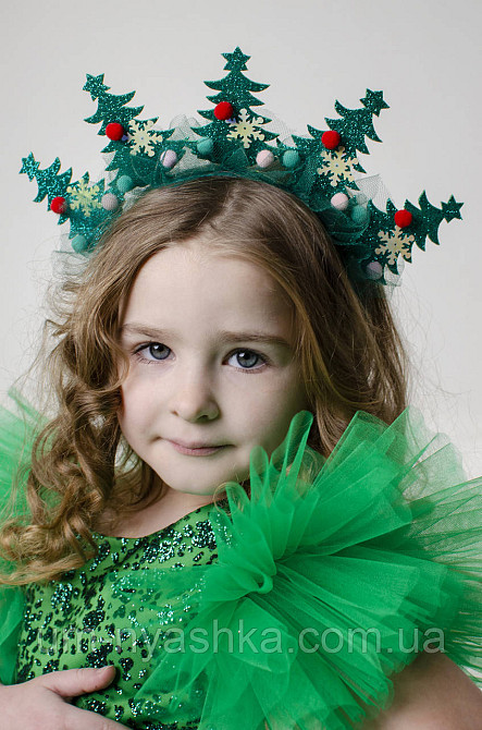 Зеленое пышное платье Елочка, Весна, платье Цветочка Кривой Рог - изображение 9