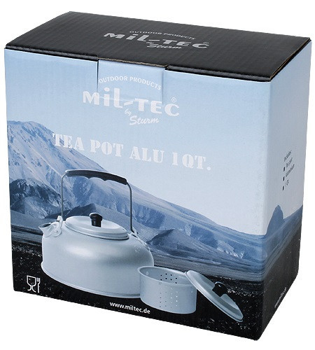 Туристичний Чайник 0.8 літрів з ситечком Mil-Tec від Sturm (14695000) Алюміній Нововолинськ - фото 5