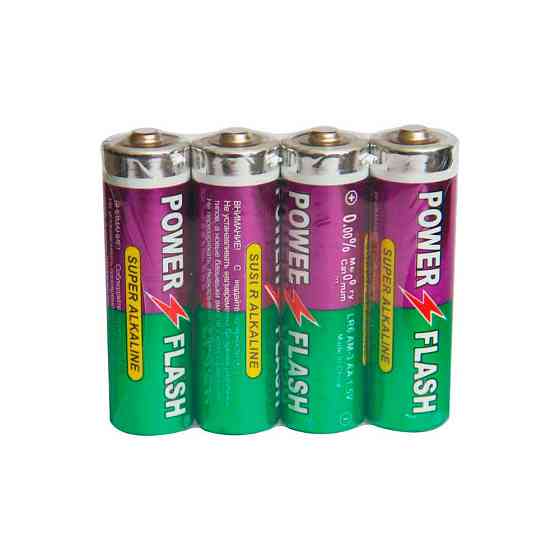 Батарейка AA (пальчиковая) 1,5 В, LR6, Power Flash Super Alkaline / Универсальная батарейка Киев
