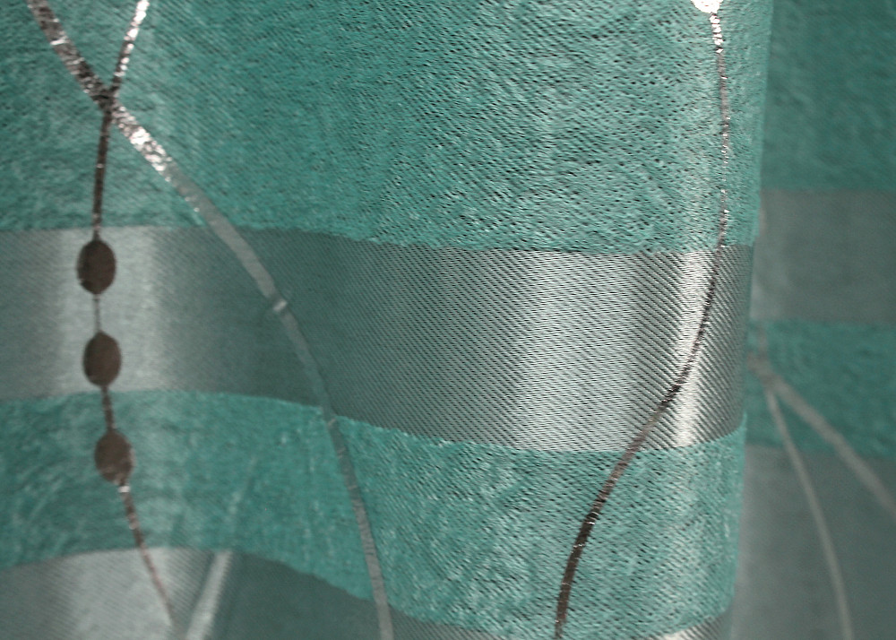 Комплект готових штор з тканини софт "Ліана" колір бірюзовий 464ш Київ - фото 8