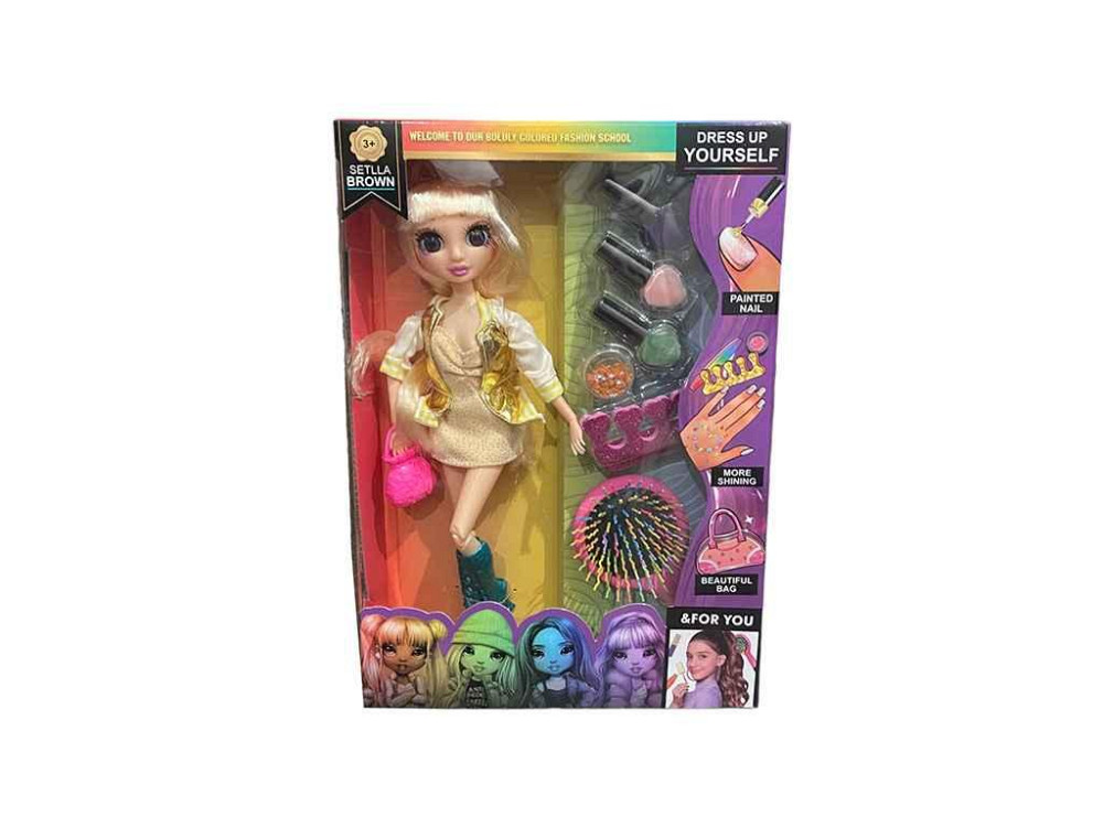 Лялька POO 31см гребінець, сумочка, набір для манікюру LK1215/6 ТМ КИТАЙ   Solmir Київ - фото 1