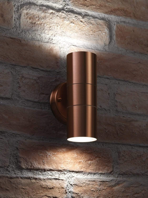 Фасадний настінний світильник ELD Lighting WALL2-BK Twin Up/Down GU10 IP44 вологозахищений вуличний, чорний Київ - фото 8