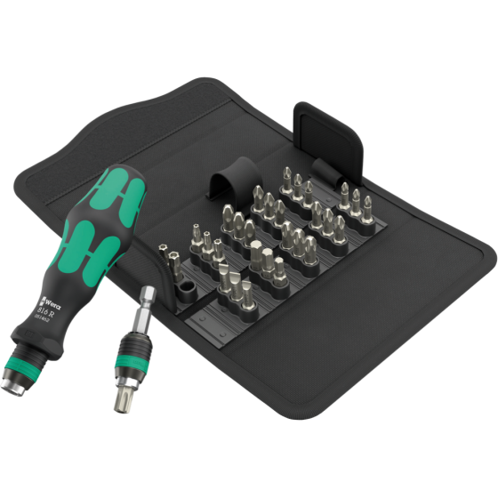 Викрутка Wera Kraftform Kompakt набір 32шт, бітотримач 1/4", 30 біт PH/PZ/HEX/Torx 05057113001 Одеса