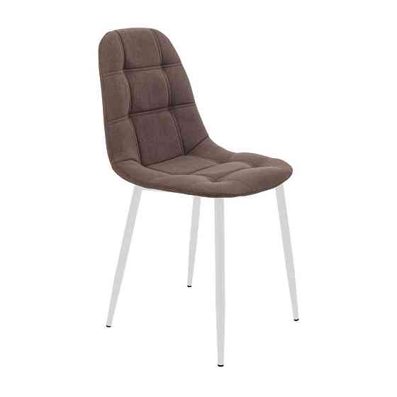 Стілець крісло м'який SplitDesign U Simple 46 білі ніжки Коричневий Київ