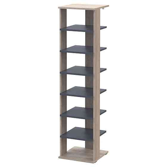 Полка для обуви Doros Паоло 38,4х38,4х153,4 см Дуб сонома/Графит (DRS-011438) Львов