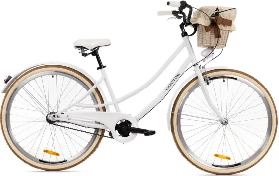 Велосипед Goetze Duo 3B-Biały Krem Brąz -Polirattanowy Ciemny 28 Київ