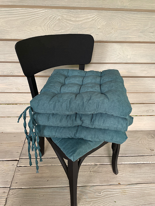 Подушка для стільців (40x40х5 см) Decorator Sparta колір сіро-блакитний 84-072 Київ - фото 6