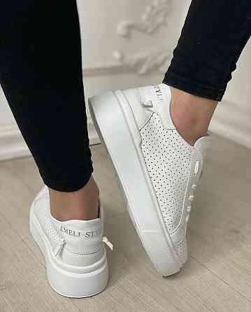 EMELI Кеди жіночі EMELI 106/2 ST білі (весна-літо, шкіра натуральна) (4424) Коломыя