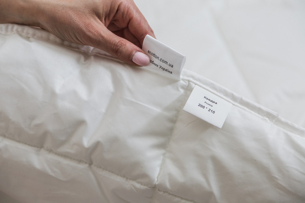 Ecotton Ковдра Ecotton Ecofill Premium 200х210 см Євро антиалергенна з біопухом біла в чохлі дл Коломыя - изображение 9