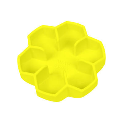 Універсальний посуд для тварин WAUDOG Silicone миска для повільного харчування 450 мл жовта (23538) Вінниця - фото 1