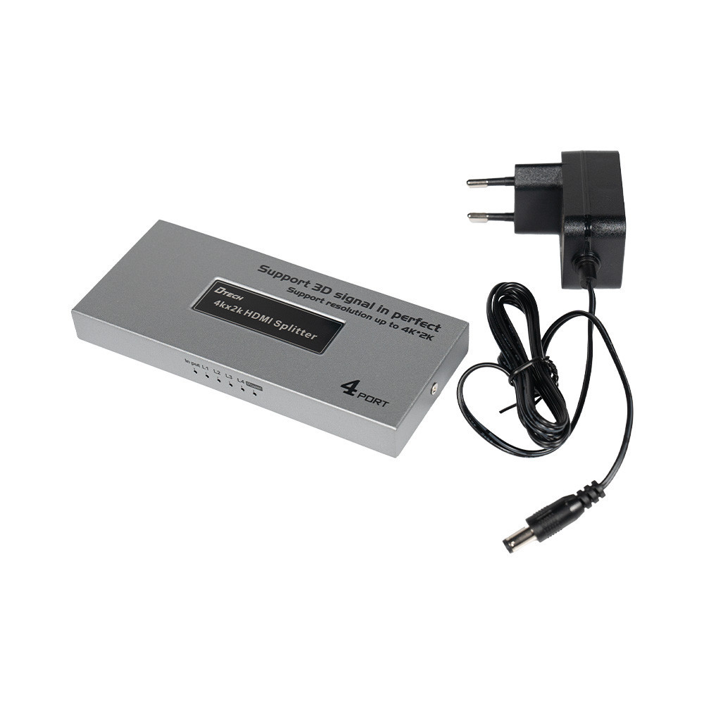 Розгалужувач відеосигналу 4K HDMI 1x4 Dtech DT-7144A(MS) (74-00125) Киев - изображение 7