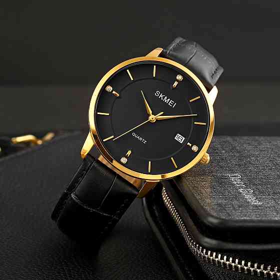 Skmei 1801LGDBK Gold-Black Leather SBR Киев