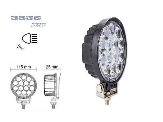 Фара додаткового світла 27T - 42W / 25 / Spot спрямований промінь світла кут світіння 30° вольтаж 12-24V Харків