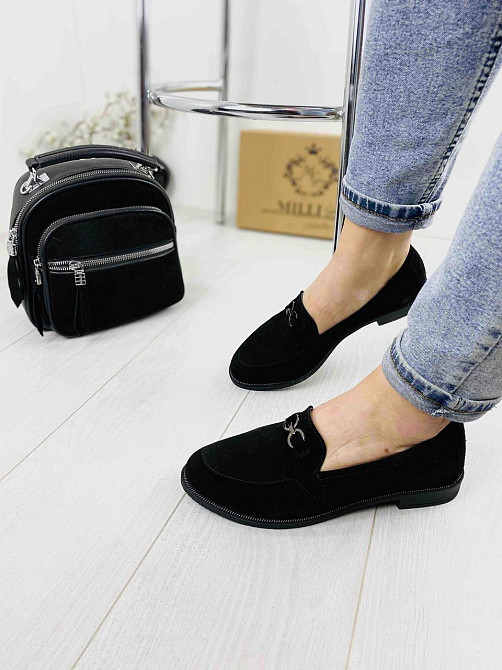 MILLI GOLD Туфлі жіночі MILLI GOLD 300-Tina2 чорні (весна-осінь, замша натуральна) (2679) Коломыя - изображение 4