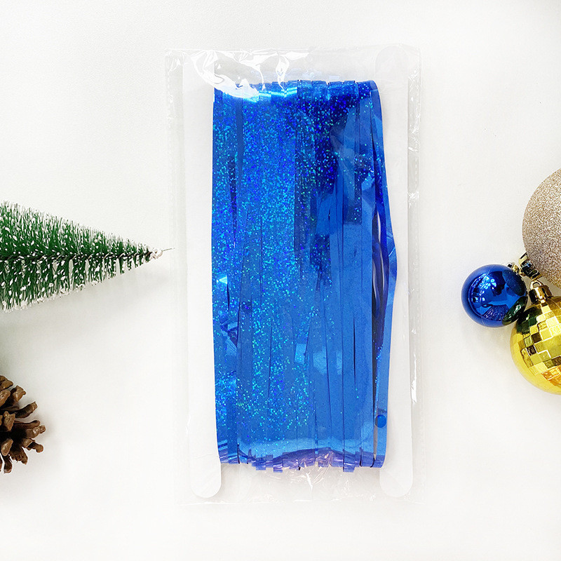 Дощик для фотозони з голограмою прикраса 245 см на 92 см синій Київ - фото 9