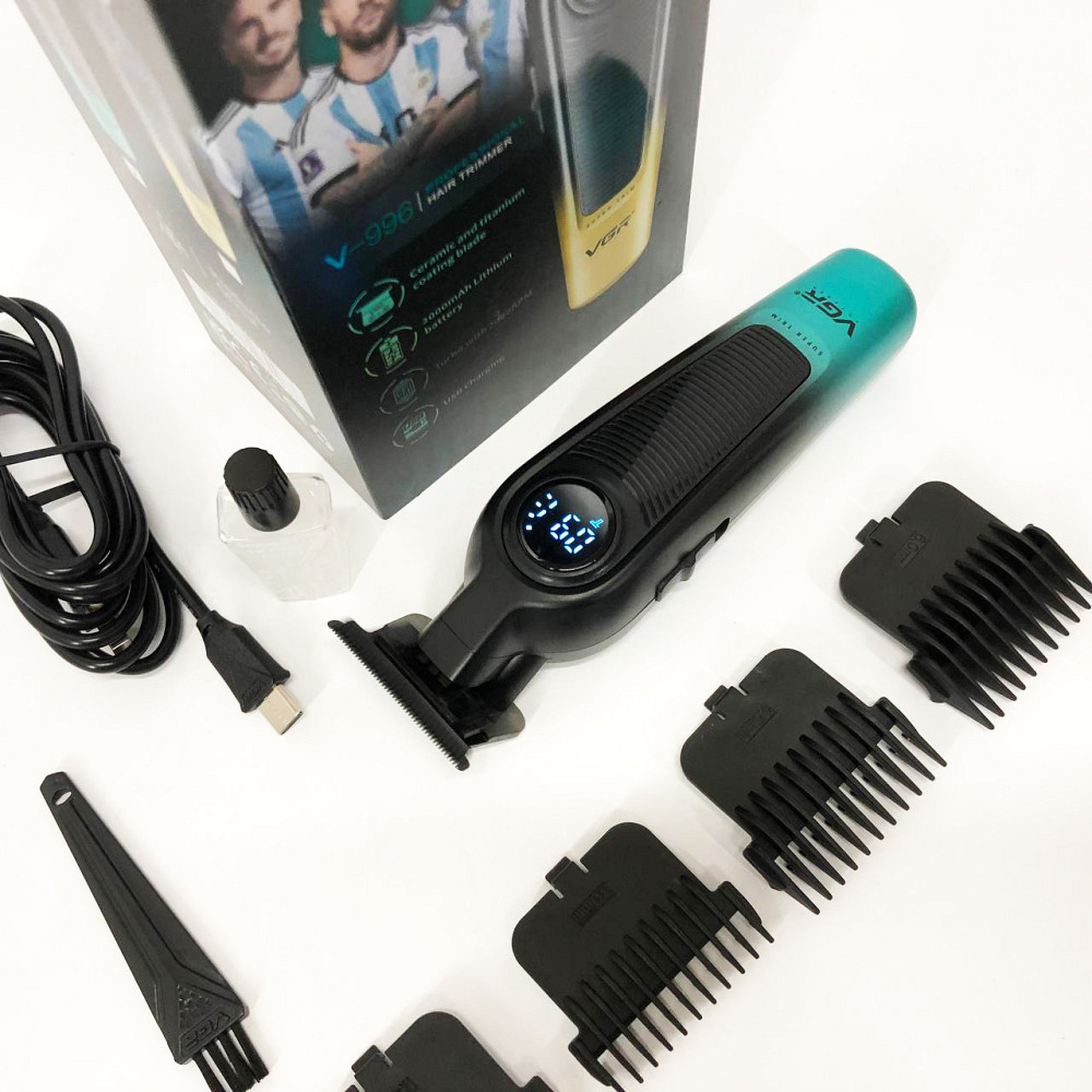 Машинка для стрижки волос с мотором VGR, Электрическая аккумуляторная машинка для стрижки QX-54 Львов - изображение 11