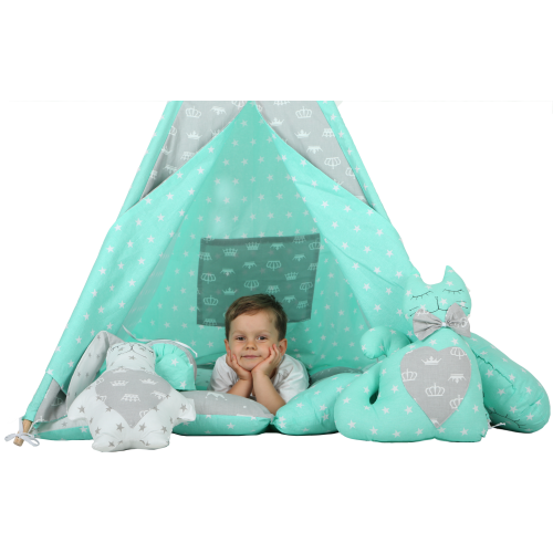 Вігвам Хатка комплект Королівський із м'яким килимком — Великий 150*150 см Київ