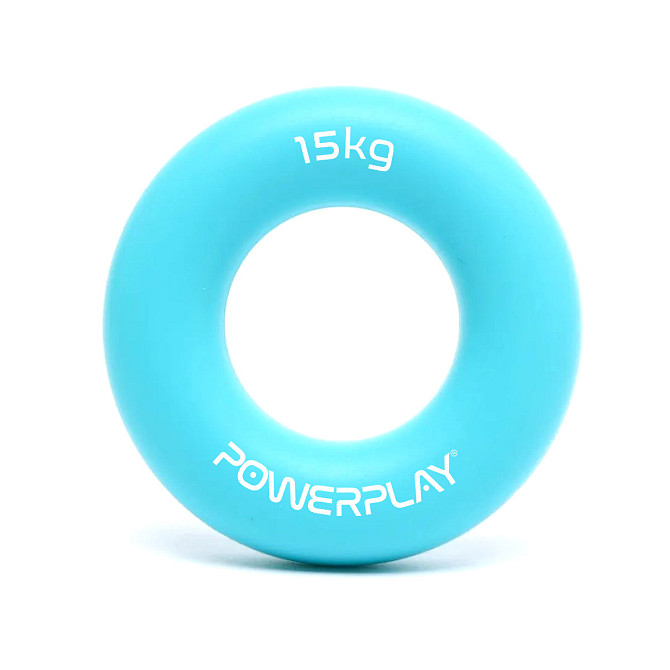 Еспандер кистьовий силіконовий PowerPlay PP-4324 Hand Grip Ring Light 15 кг. Синій Кам'янське - фото 1