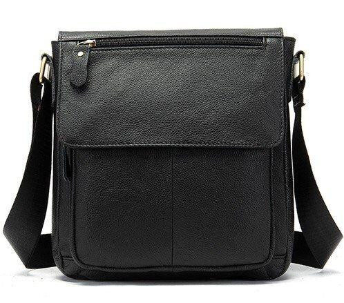 Сумка на плечо из кожи Vintage 20021 Черная Киев - изображение 9