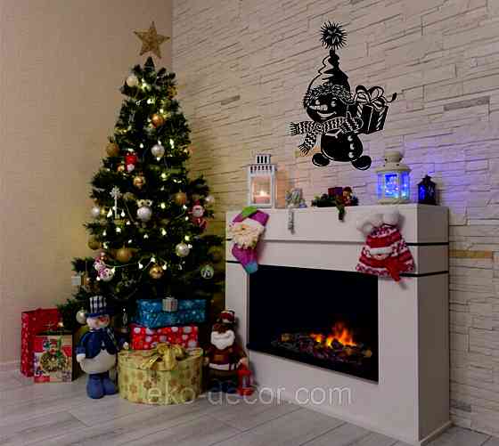 Декоративное настенное Панно «Снеговик», Декор на стену Киев