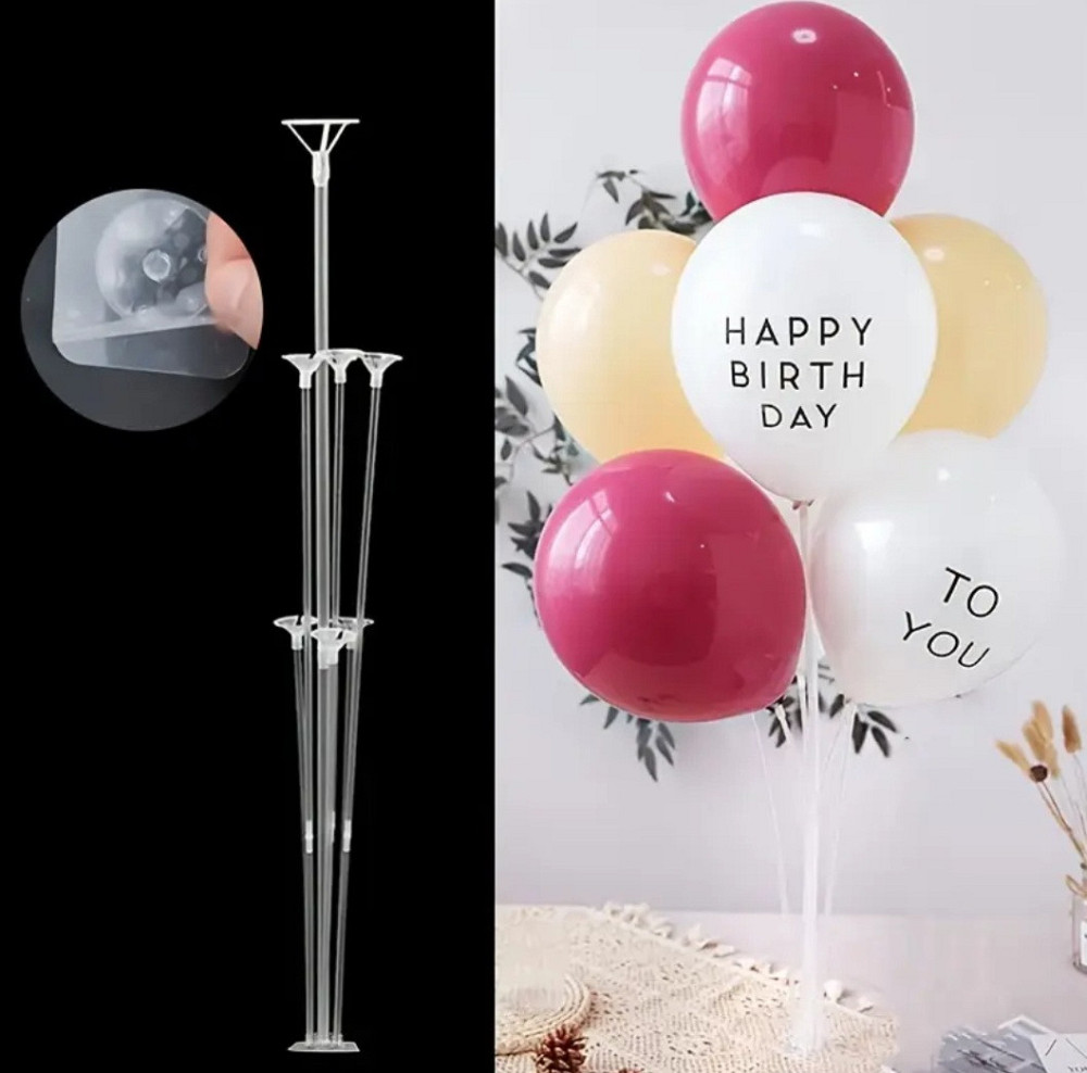 Подставка для шаров 71 см прозрачный Киев - изображение 5