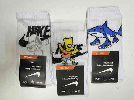 Носки женские высокие прикольные. Носки из хлопка 3 штуки. Цвет белый. Размер 36-41 Киев