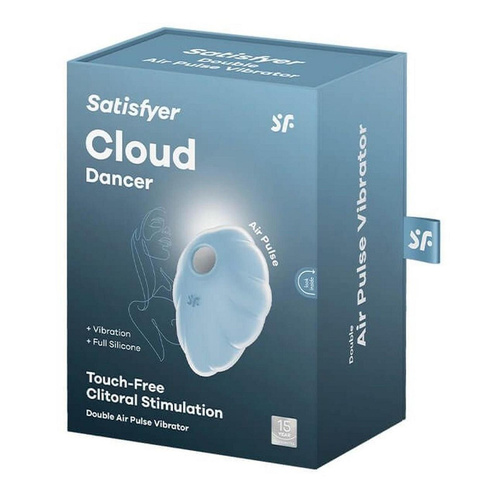 Вакуумний стимулятор з вібрацією Cloud Dancer blue Sex Aura Київ - фото 2