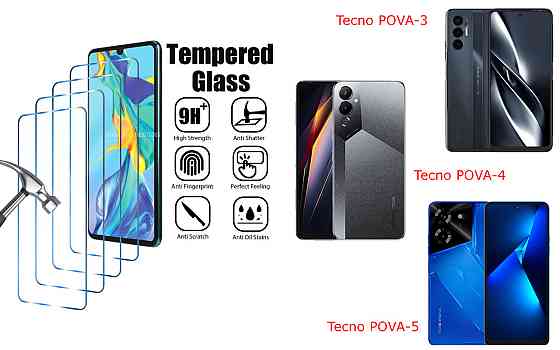 Захисне скло ArmorGlass для Tecno POVA-3, POVA-4, POVA-5 – стійке до подряпин та ударів Київ