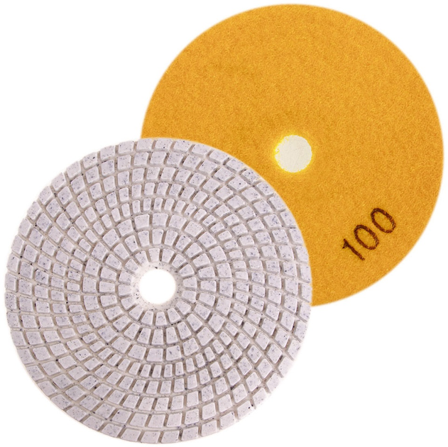 Круг алмазний шліфувальний на липучці 125мм, зерно 100 (черепашка) Харків - фото 1