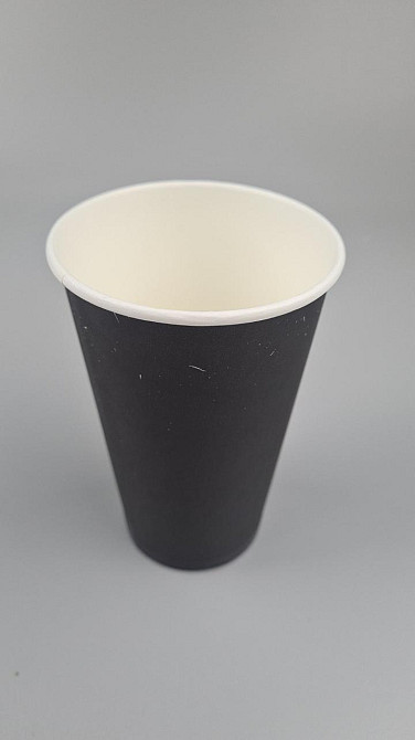 Склянка паперова 500 мл (16oz) "БЕЛО ЧОРНИЙ" Маестро (35 шт.) Харків - фото 2