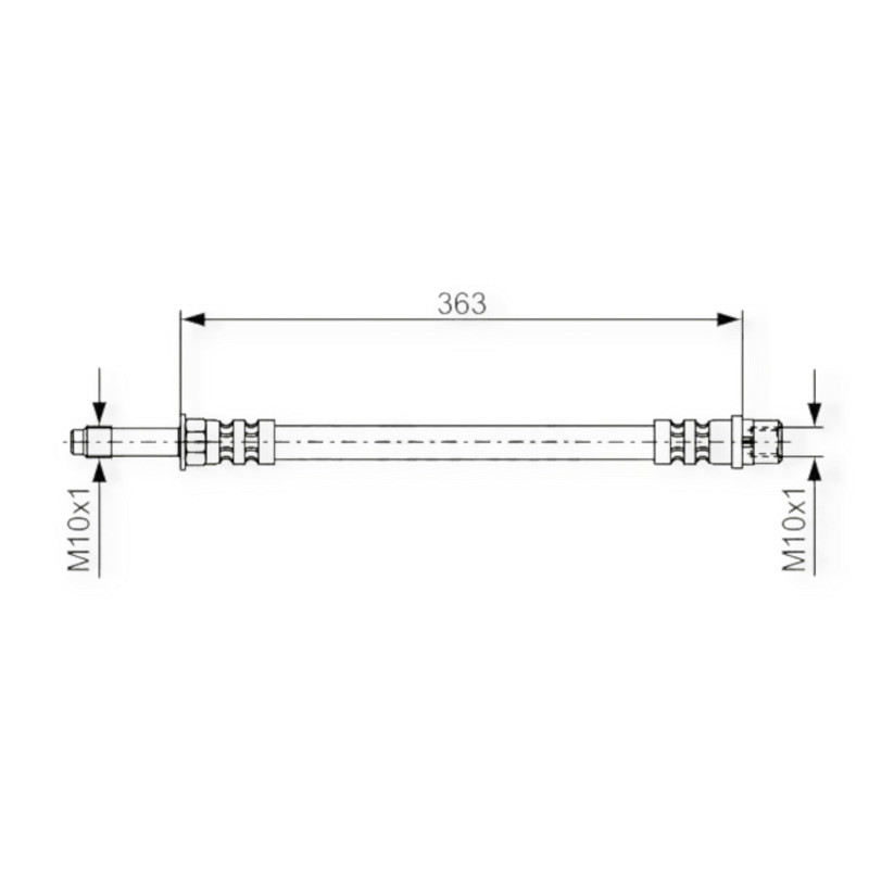 Шланг Мерседес Бенз Спрінтер (98-06) передній гальмівний Мукачево - фото 1