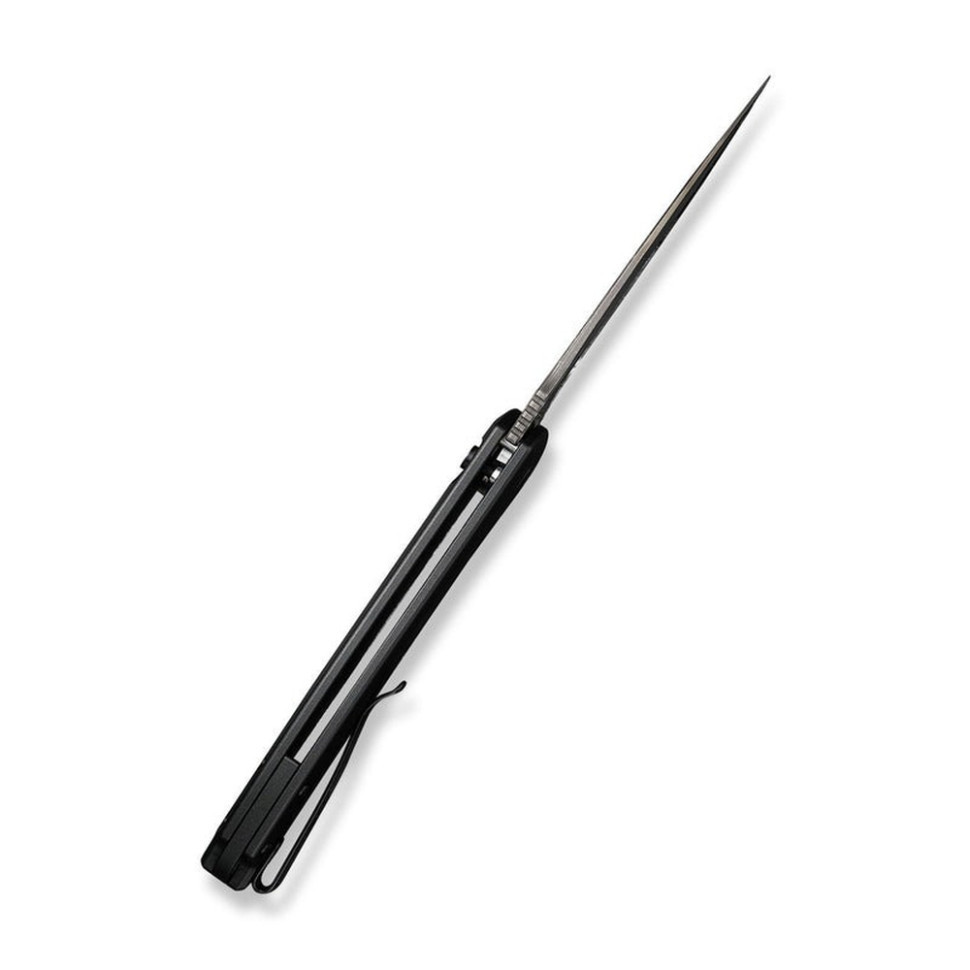 Ніж складаний туристичний Civivi Praxis,  (9.5 см) Damascus / Aluminum чорний Киев - изображение 8