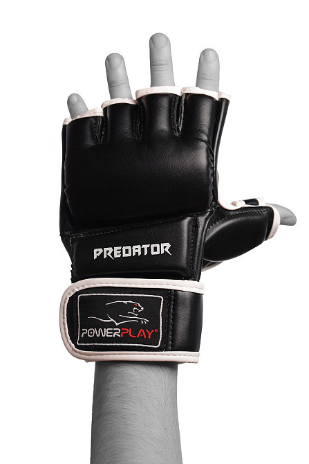 Рукавиці для MMA PowerPlay 3056 Чорні XL Кам'янське - фото 2