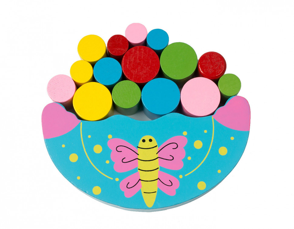 Детская игрушка балансир Божья коровка MD 1276 деревянная Бабочка Винница - изображение 1