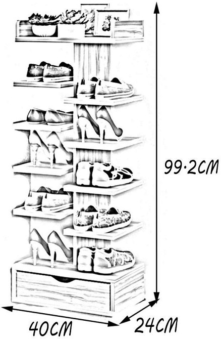 Полиця для взуття "Ірхель 10" мускат Миколаїв - фото 2