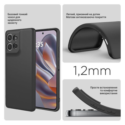 Чохол до мобільного телефона BeCover Motorola Moto G75 Black (712752) Вінниця - фото 4