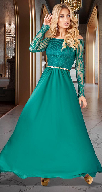 Вечернее шелковое платье (44) Киев - изображение 1