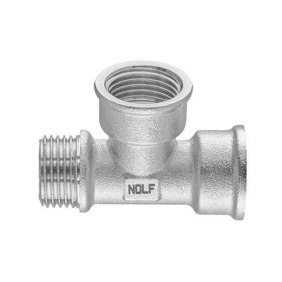 Трійник Nolf NFC.T06FFM-N-1/2''FFM нікельований (NF3097) Київ