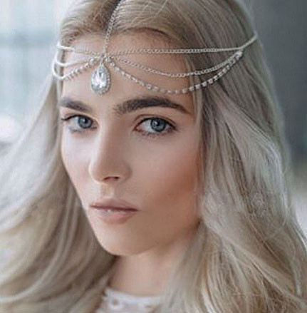 Цепочка украшение на голову серебристая Киев - изображение 1